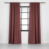 LALIBELA Custom Size Linen Look Curtain – Dried Rose